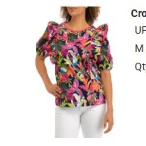 CROWN & IVY TROPICAL TOP